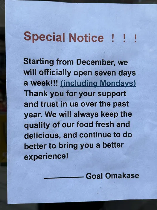 Goal Omakase Sushi Picture 3