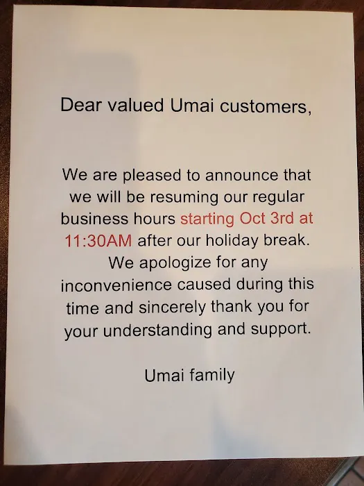 Umai Japanese Restaurant Picture 10