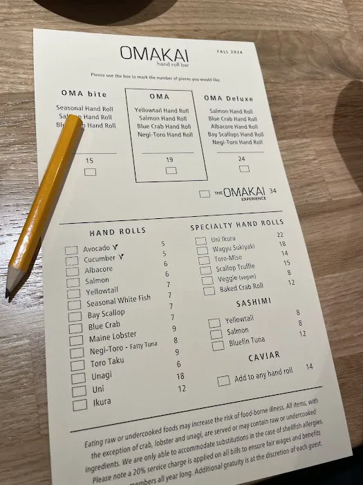 OMAKAI hand roll bar Picture 7