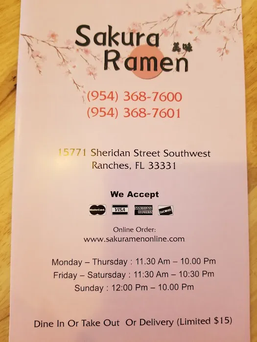 Sakura Ramen (Southwest Ranches) Picture 1