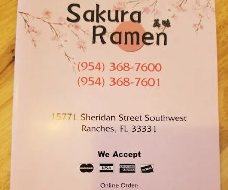 Sakura Ramen (Southwest Ranches)