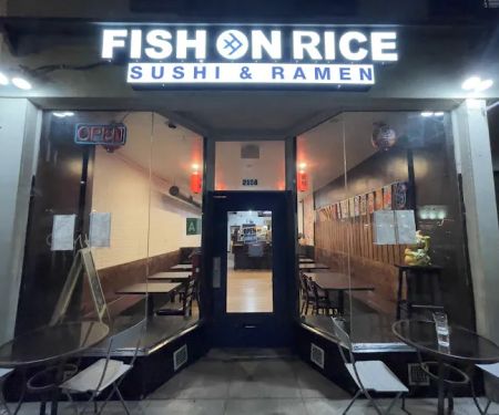 Fish on rice sushi & ramen