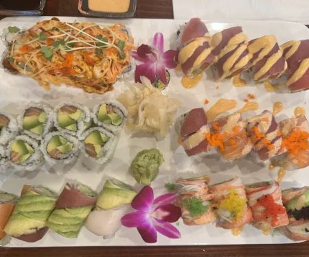 Sushi Garden and Ramen noodles