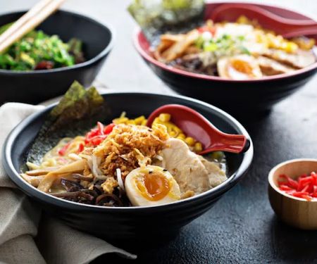 Lifting Noodles Ramen