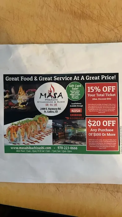 Masa Hibachi Steakhouse & Sushi | Japanese | Thai - Harmony location Picture 2