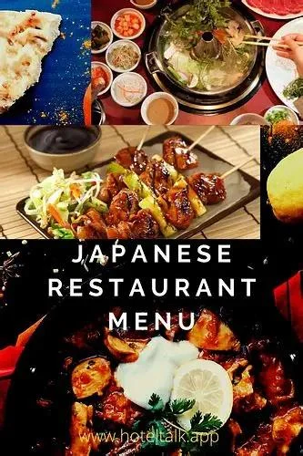 A Comprehensive Guide to a Japanese Restaurant Menu