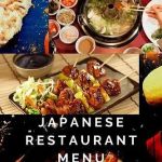 A Comprehensive Guide to a Japanese Restaurant Menu