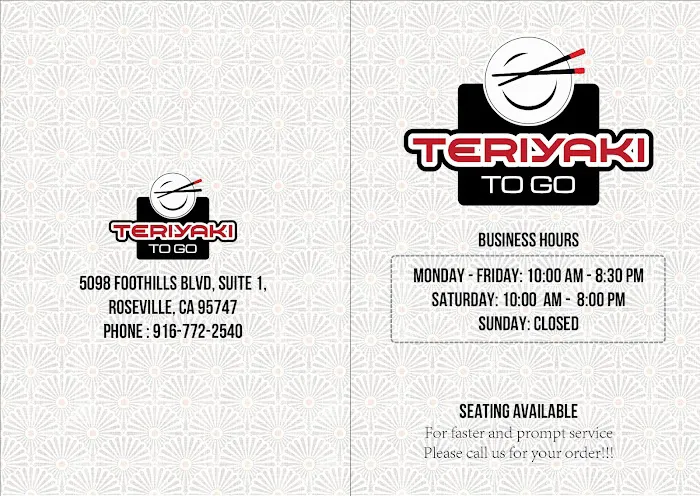 Teriyaki To Go | Foothill Junction Picture 1
