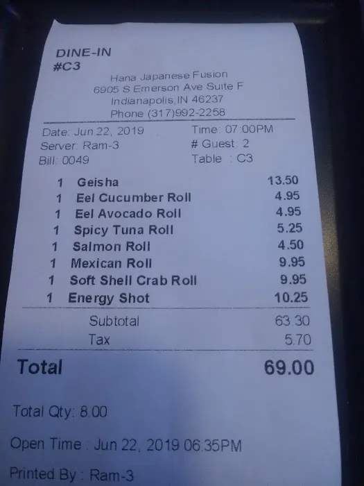 Hana Japanese Fusion Sushi & Grill Picture 5