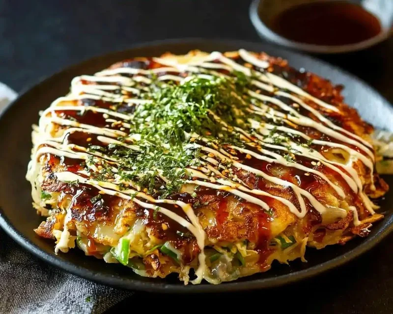 Okonomiyaki Recipe: How to Make Japanese Savory Pancake With Cabbage, Pork and Okonomiyaki Sauce