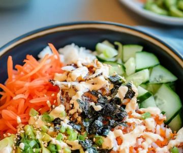 How to Make Low Carb Japanese Meals Without Rice: Cauliflower Rice Sushi Bowl