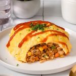 How to Make Japanese Omelette Over Rice in 5 Minutes