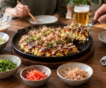 Okonomiyaki Guide: Batter, Toppings, Sauce, and Sharing