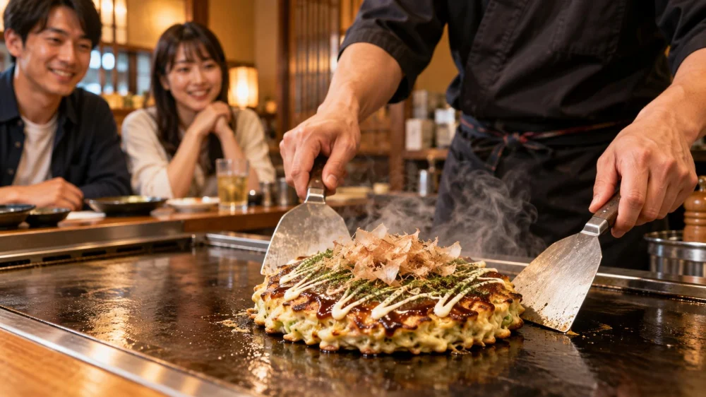 Ordering Okonomiyaki: Regional Styles and Table Etiquette