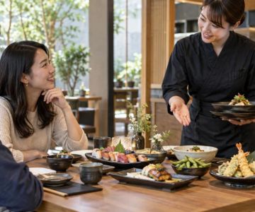 Japanese Dining Sharing Order: Balance Portions and Arrival Times