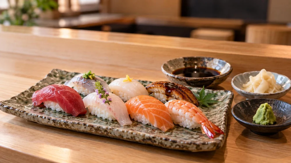 Sushi Condiments: Soy Sauce, Ginger, and Wasabi