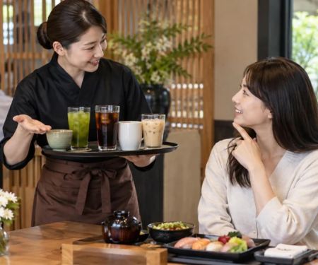 Japanese Dining Beverage Choice: Caffeine, Sweetness, and Size
