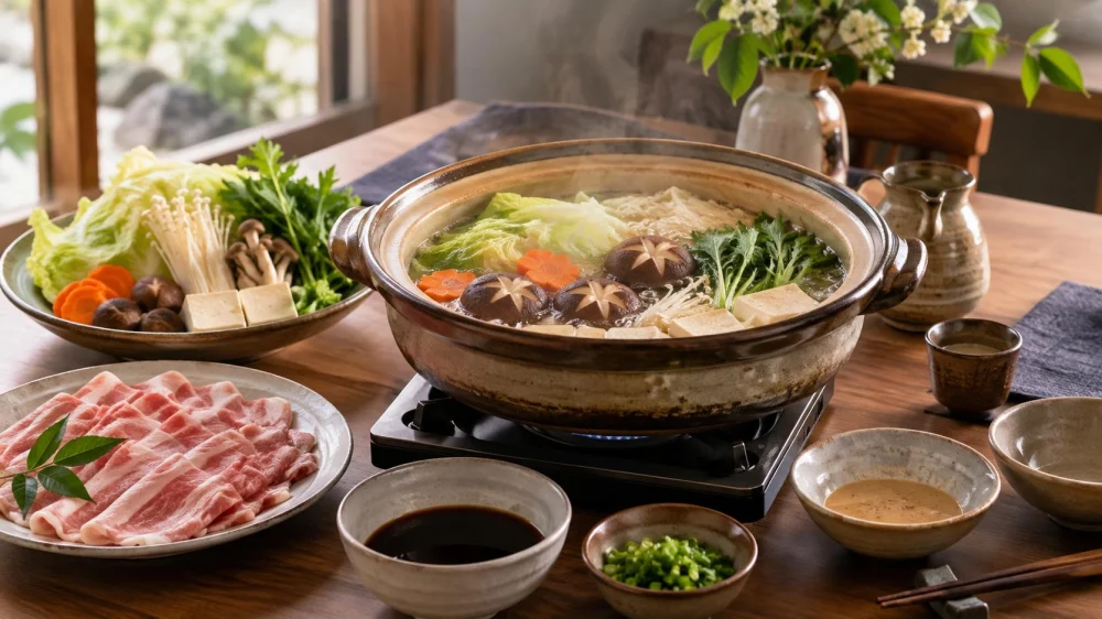 Japanese Nabe Pot Guide: Stock, Vegetables, and Cooking