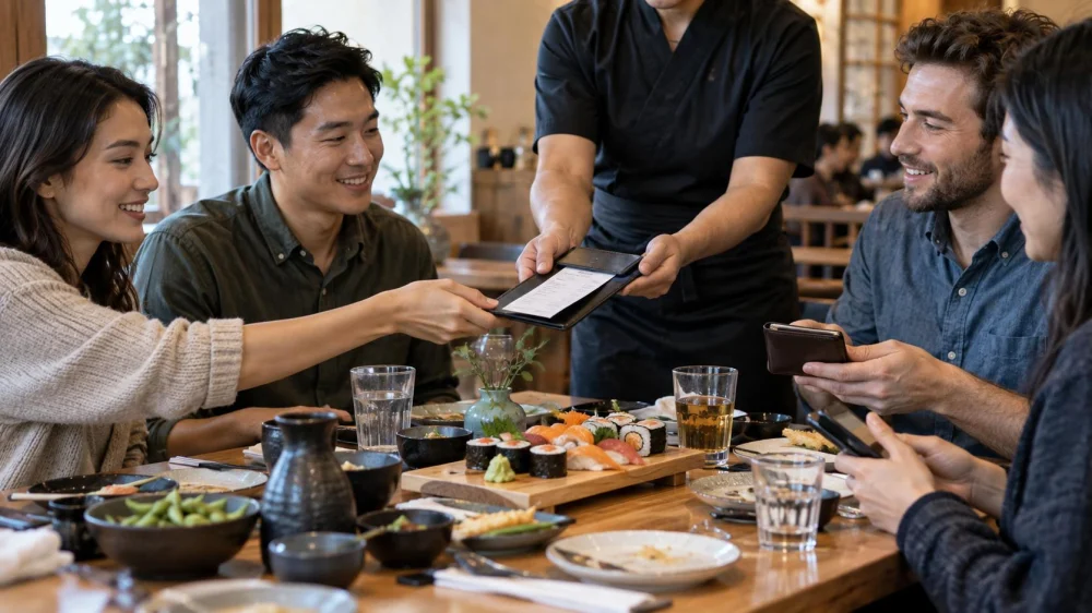 Japanese Dining Service Charge Check: Checks Before the Next Step