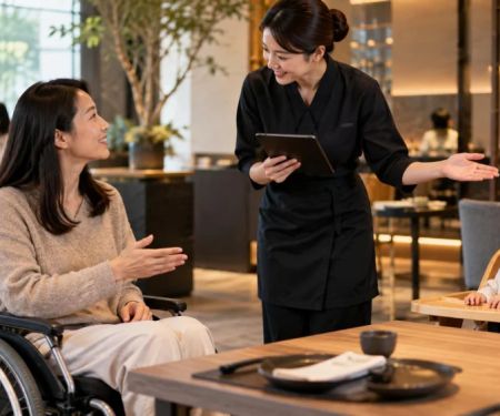 Japanese Dining Seating Request: Noise, Mobility, and Table Space